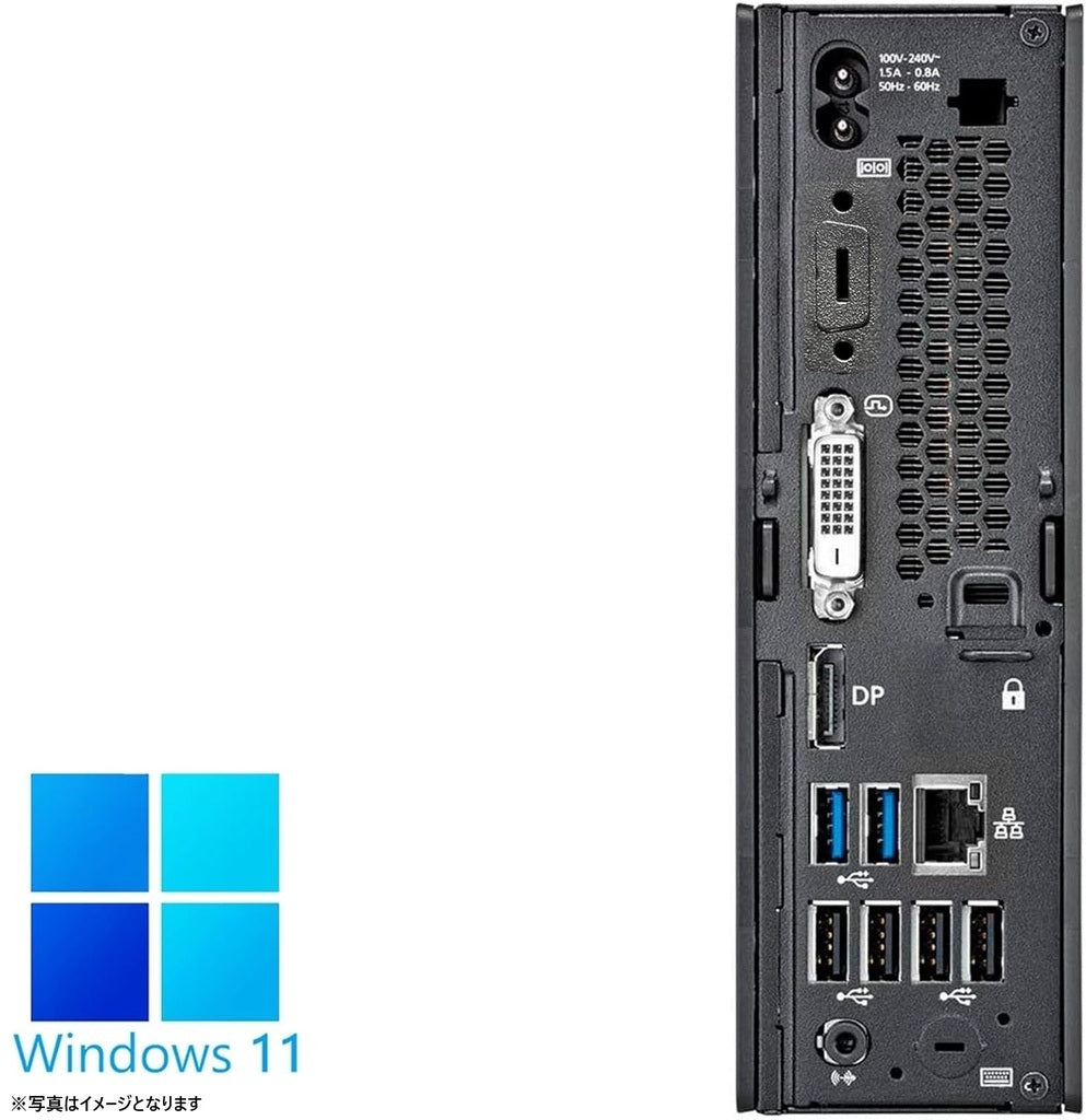 Fujitsu ESPRIMO Q558 Mini PC with 22" Monitor - Core i3-9100T, Windows 11 Pro, MS Office 2024, 16GB RAM / 512GB SSD, Refurbished