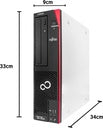 Fujitsu Desktop PC D586 with 24" Monitor - Core i5-6400, Windows 11 Pro, MS Office Home & Business 2019, 16GB RAM / 1TB SSD, Refurbished