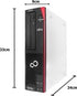 Fujitsu Desktop PC D586 with 24" Monitor - Core i5-6400, Windows 11 Pro, MS Office Home & Business 2019, 16GB RAM / 1TB SSD, Refurbished