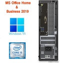 Dell OptiPlex 3040/3050/5050 Desktop PC with 22" Monitor - Windows 11 Pro, MS Office Home & Business 2019, Core i5-7500, 8GB RAM / 128GB SSD, Refurbished